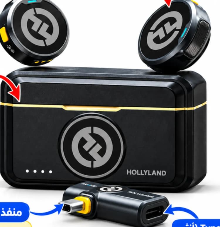 صورة مرجعية للمايك وعلبته والريسيفر